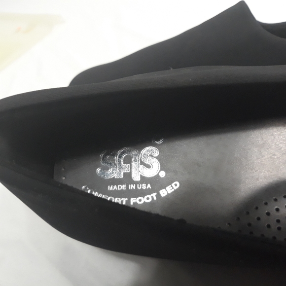 SAS Womens Black Fabric Slip on Loafers Comfort 10 - Picture 5 of 8